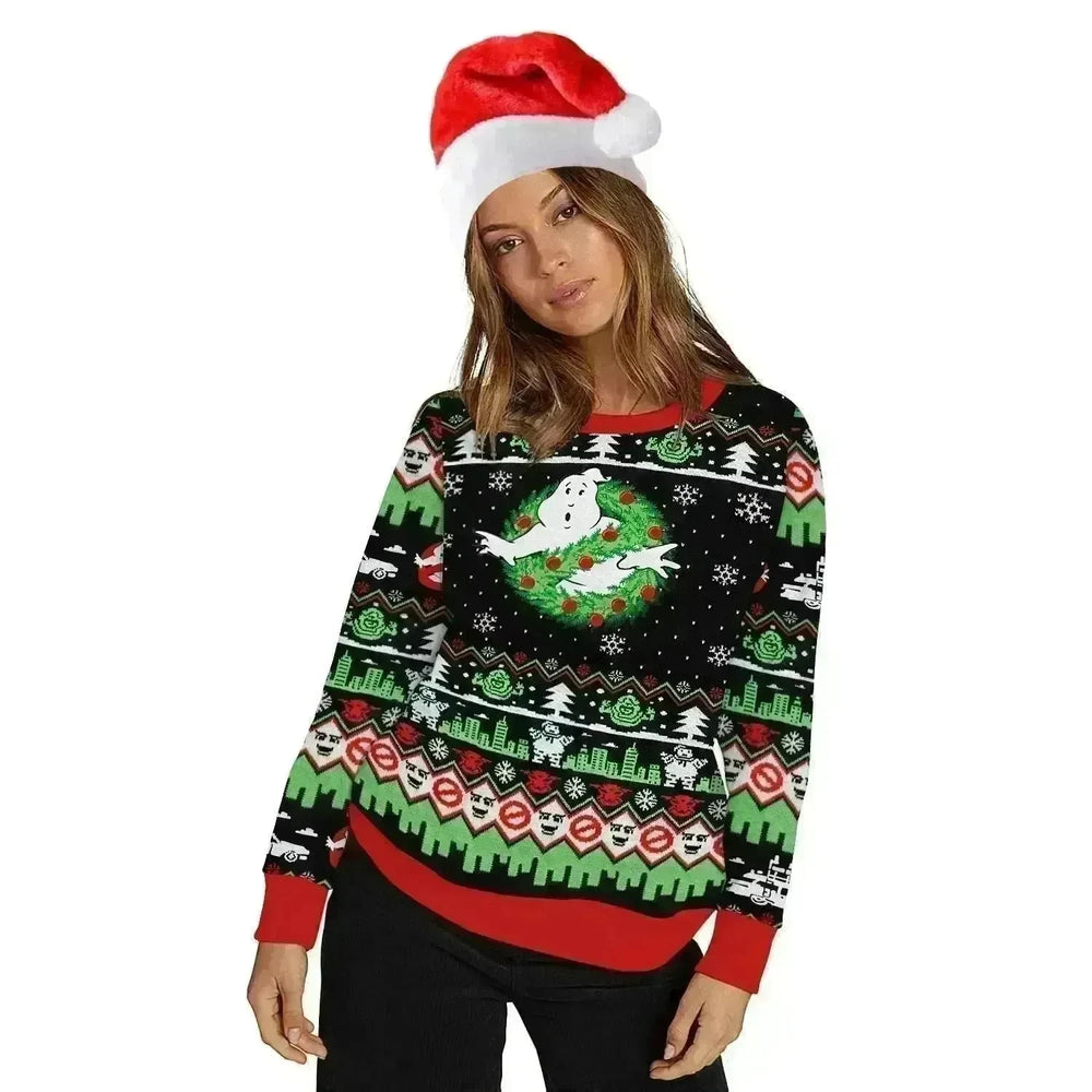 Ugly Funny Christmas print Knit Couple sweater - EX-STOCK CANADA