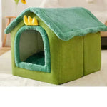 Casa de perro plegable Cama de gato Cat de invierno Villa de invierno Villa Sleep Kennel Nido removible Suministro