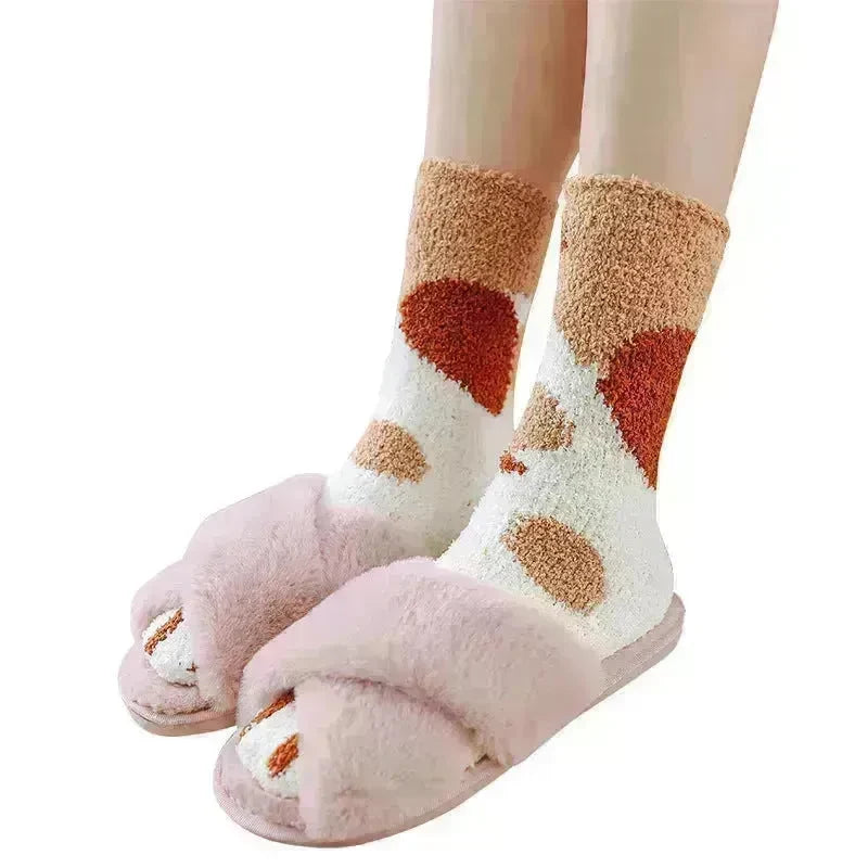 Winter House floor Fleece socks - EX-STOCK CANADA
