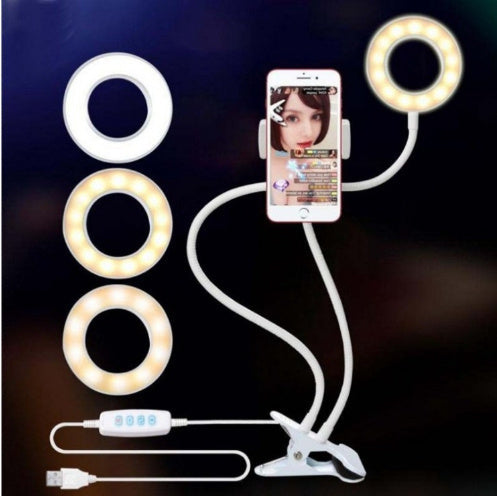 LED Selfie Ring Light for Live Adjustable Makeup Light-8cm Stand EX-STOCK