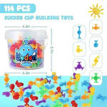 114pcs Silicone Suction cup building toys for Kids - EX-STOCK CANADA