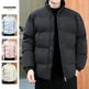 Winter Cotton padded Velvet Thick Stand Collar Rain Puffer Jacket for men - EX-STOCK CANADA