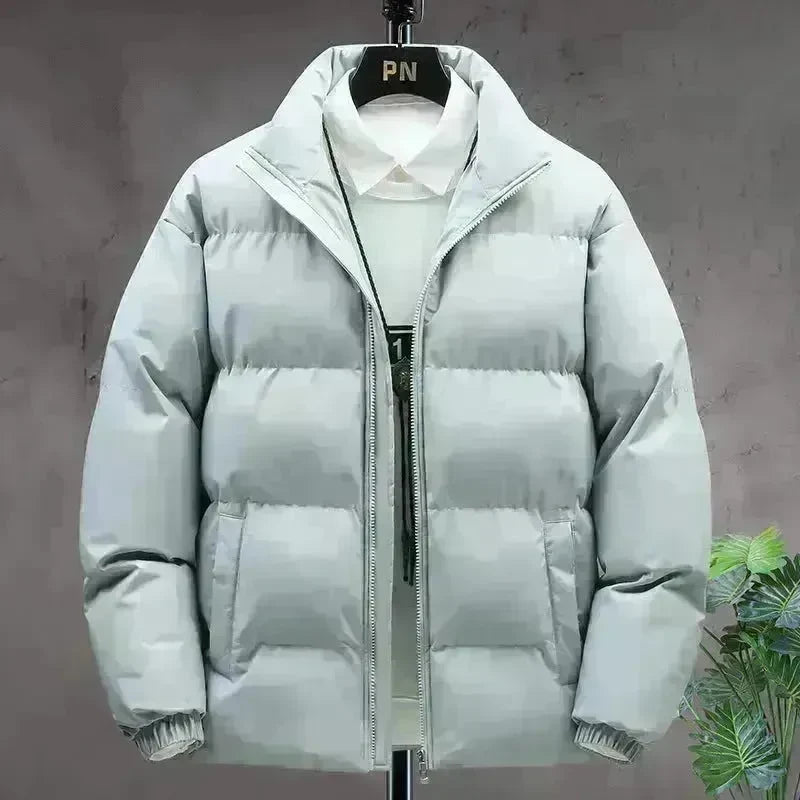 Winter Cotton padded Velvet Thick Stand Collar Rain Puffer Jacket for men - EX-STOCK CANADA