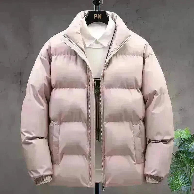 Winter Cotton padded Velvet Thick Stand Collar Rain Puffer Jacket for men - EX-STOCK CANADA