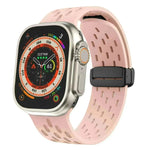 Replaceable Silicone Mesh Magnetic Buckle watch strap for Apple iwatch - EX-STOCK CANADA