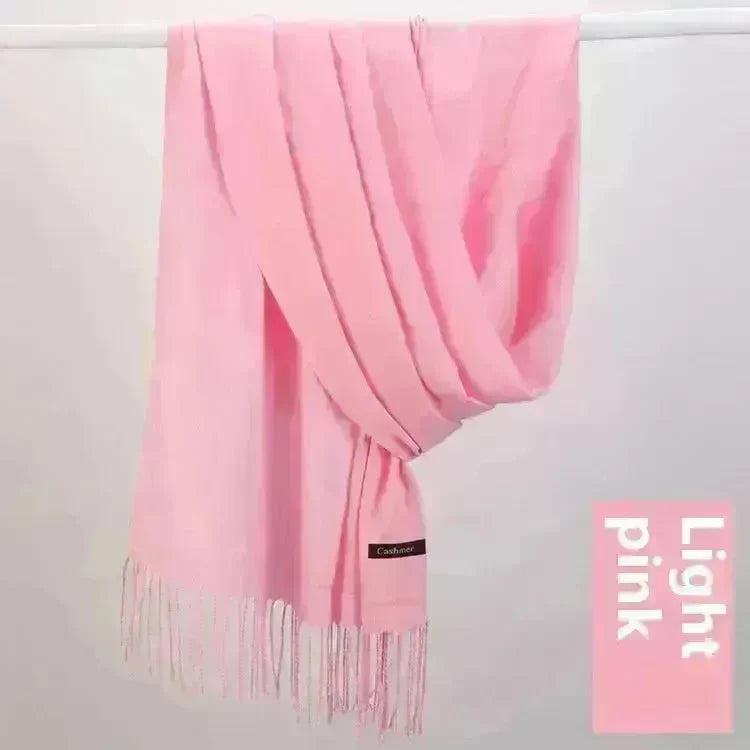 Pure Color Warm Keeping Scarf All-match Cashmere Shawl - EX-STOCK CANADA