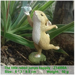 Creative Decorations Cute Bunny Resin Ornaments - EX-STOCK CANADA