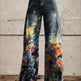 European And American Plus Size Women's Denim Casual Pants 