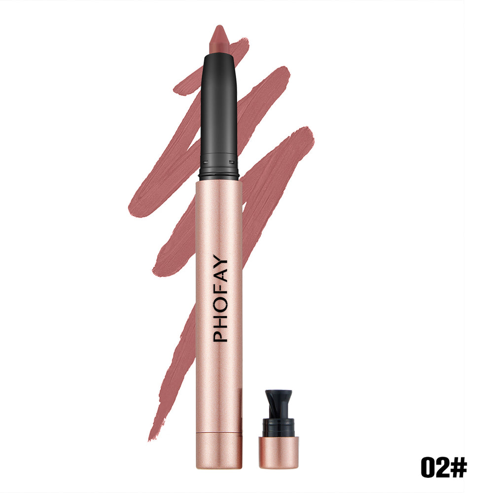 PHOFAY Matte Lip Liner Lipstick Pen – 8 Shades + Full Set