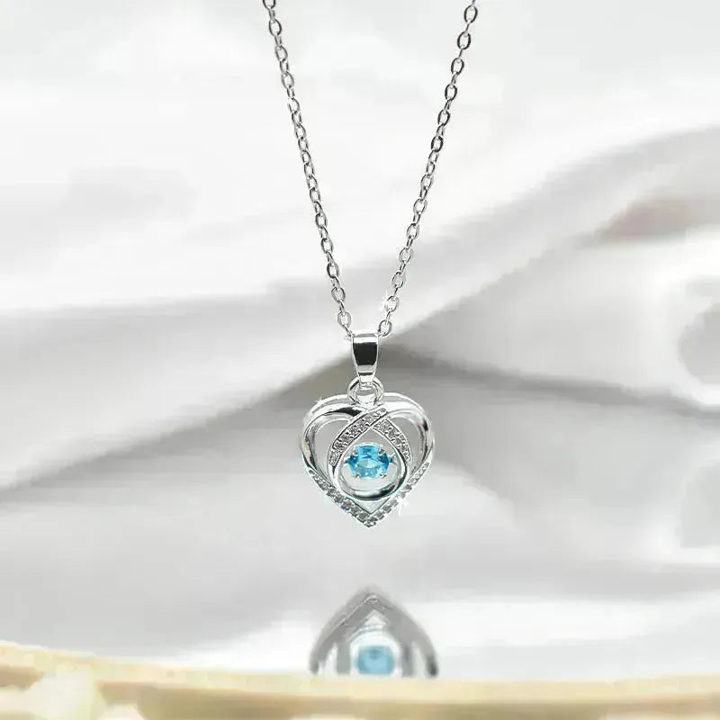 Collar de amor de baile de moda con la personalidad de la personalidad creative clavícula cadena collar en forma de corazón para el regalo del día de San Valentín