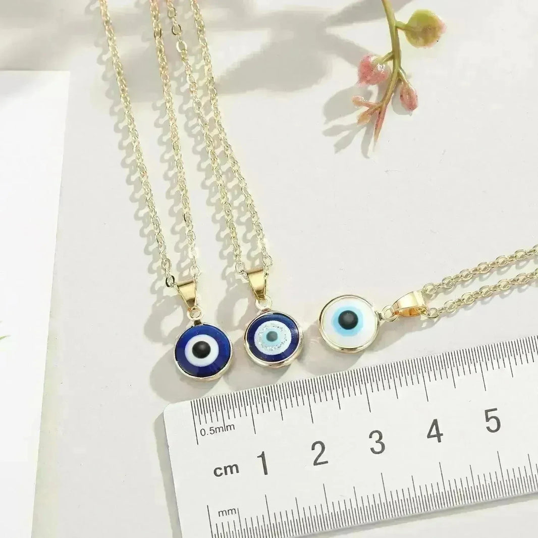 Blue eye pendant Alloy necklace chain Fashion Accessories - EX-STOCK CANADA