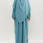 Hijab Abaya for Umrah Two piece Dress with Headscarf Arabwear for Women Jalabiya for Women