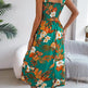 Flowers Print Suspender Corset Dress Ins Fashion Holiday Beach Long Dresses Summer Clothing For Women - EX-STOCK CANADA