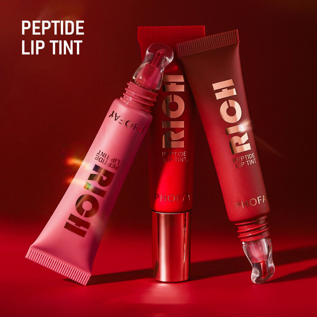 PHOFAY Peptide Lip Tint – Long-Lasting Colour & Moisture, 14ml (6 Shades + Set)