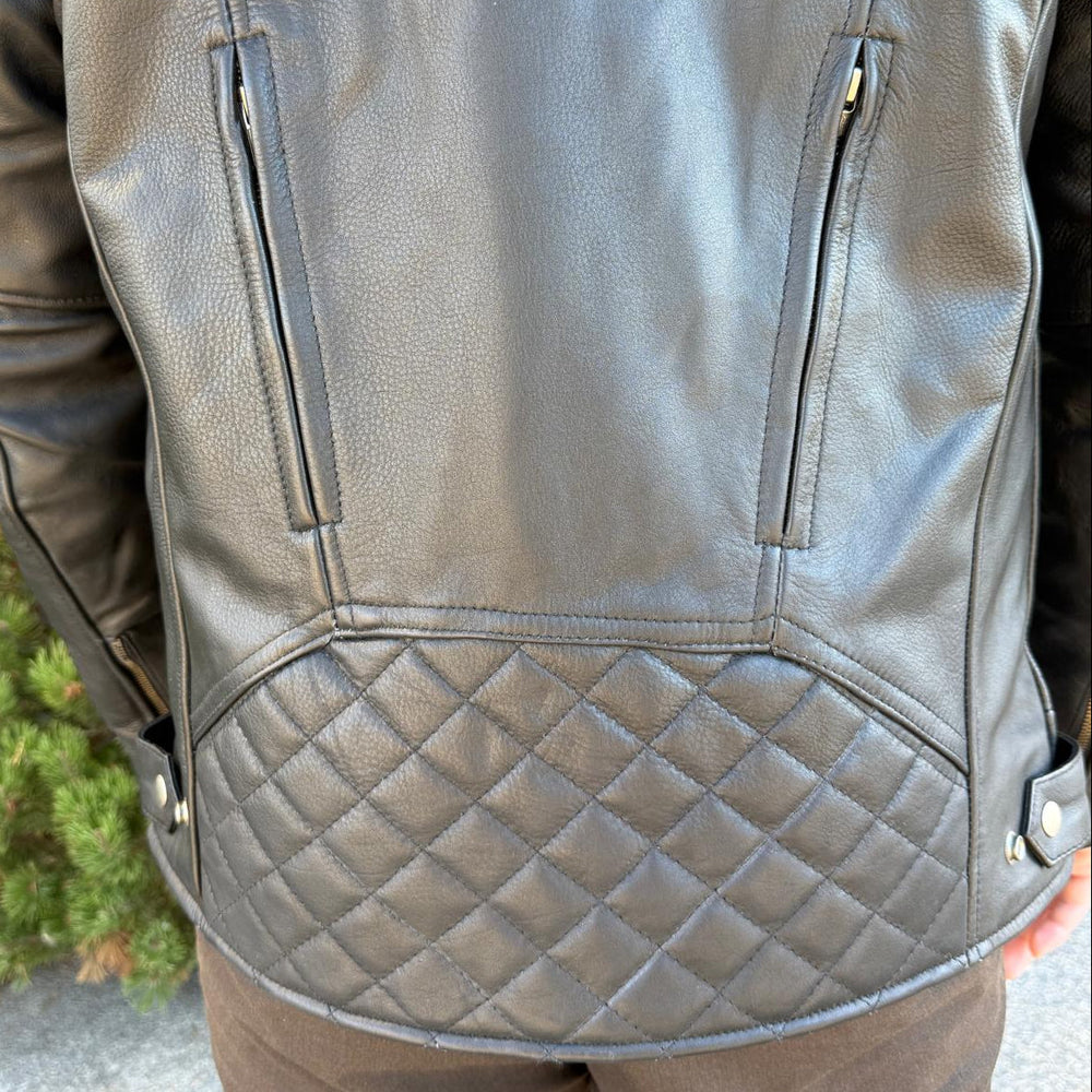 Unik International Men's Reflective Stripe Motorcycle Jacket 