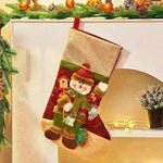 Decoraciones navideñas Bolsa de dulces de dibujos animados grandes