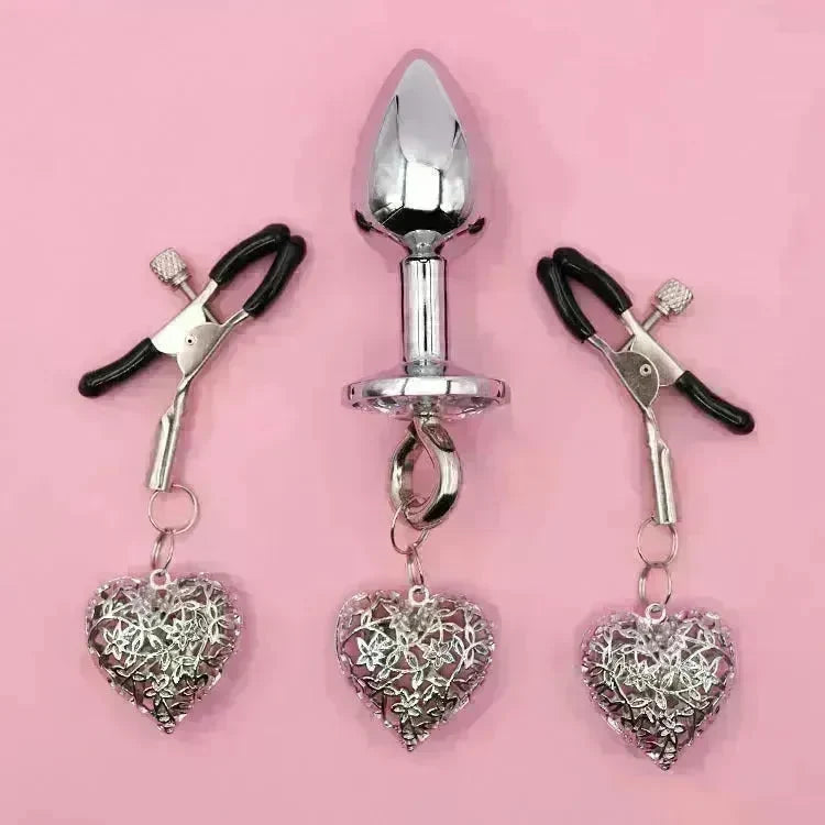 Love Chain Sex Toys Bell For Women Nipple Clamp Anal Plug - EX-STOCK CANADA