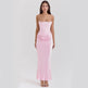 Women’s Strapless Maxi Dress – Backless Slim-Fit Evening Gown