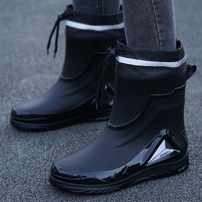 Men's Waterproof Rubber Rain Boots – Non-Slip Outdoor Shoes | EU 39–44