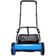 14 Inch 5-blade Hand Push Scroll Lawn Mower With Grass  Device, Blue EX-STOCK Canada 