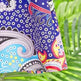 Women's V-Neck Floral Print Dress 3 4 Sleeve Summer Beach Vacation Dress With Pockets EX-STOCK