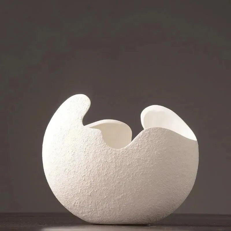 Simple white ceramic vase decoration - EX-STOCK CANADA