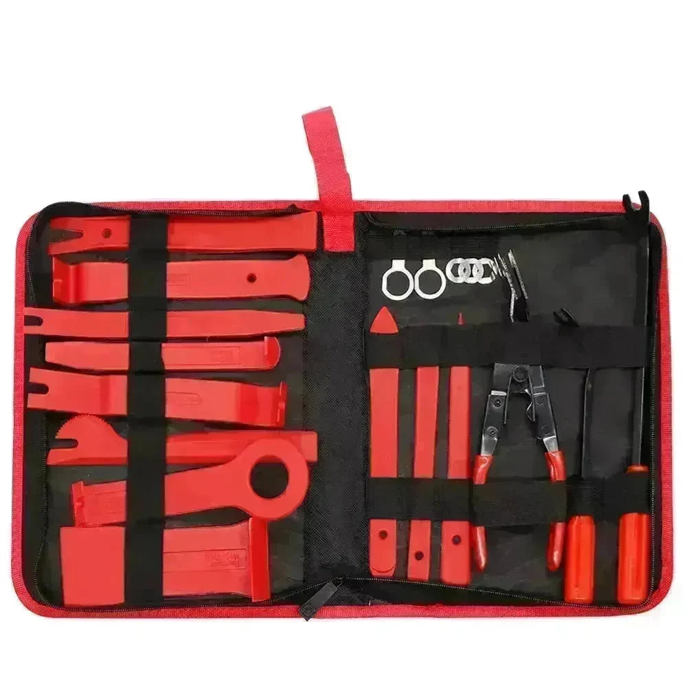 Plastic 19pcs Car Radio Panel Trim Dashboard Removal Set Easy Carry Disassemble Repair tool - EX-STOCK CANADA