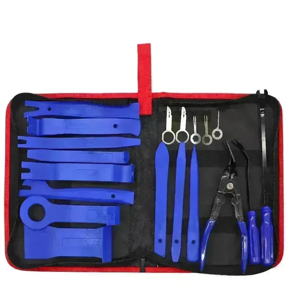 Plastic 19pcs Car Radio Panel Trim Dashboard Removal Set Easy Carry Disassemble Repair tool - EX-STOCK CANADA