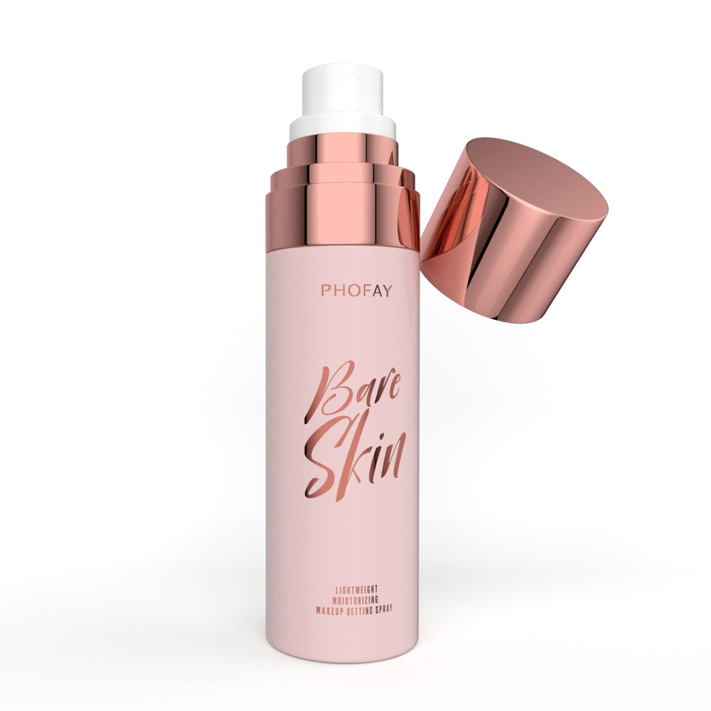 Skincare bottle labeled 'Bare Skin' by PHOFAY on a white background