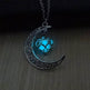 Glowing Pendant Necklaces Silver Plated Chain Necklaces EX-STOCK