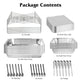 42Pcs Serve 6 Guests Disposable Chafing Dish Buffet Set Chafing Servers With Covers Spoons Forks Tongs Full-Size Pans Food Warmers For Parties Events Catering Supplies With Utensils And Lids EX-STOCK