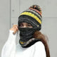 Fall Winter knitted Woolen Balaclava Beanie hat for women - EX-STOCK CANADA