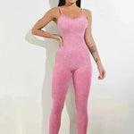 Spaghetti Strap One piece Unitard Bodysuit Jumpsuit - EX-STOCK CANADA