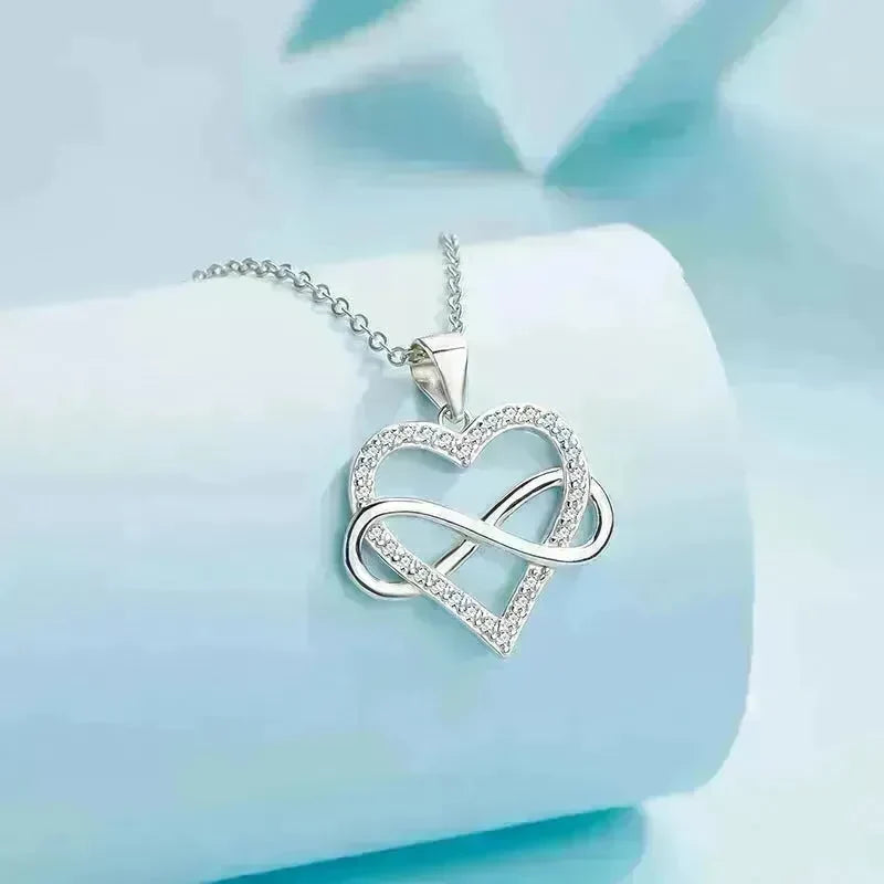 Unlimited Love Necklace Women Wrapped Love Valentine's Day Gifts All Match High-grade Can Not Be Dropped Collarbone Chain - EX-STOCK CANADA