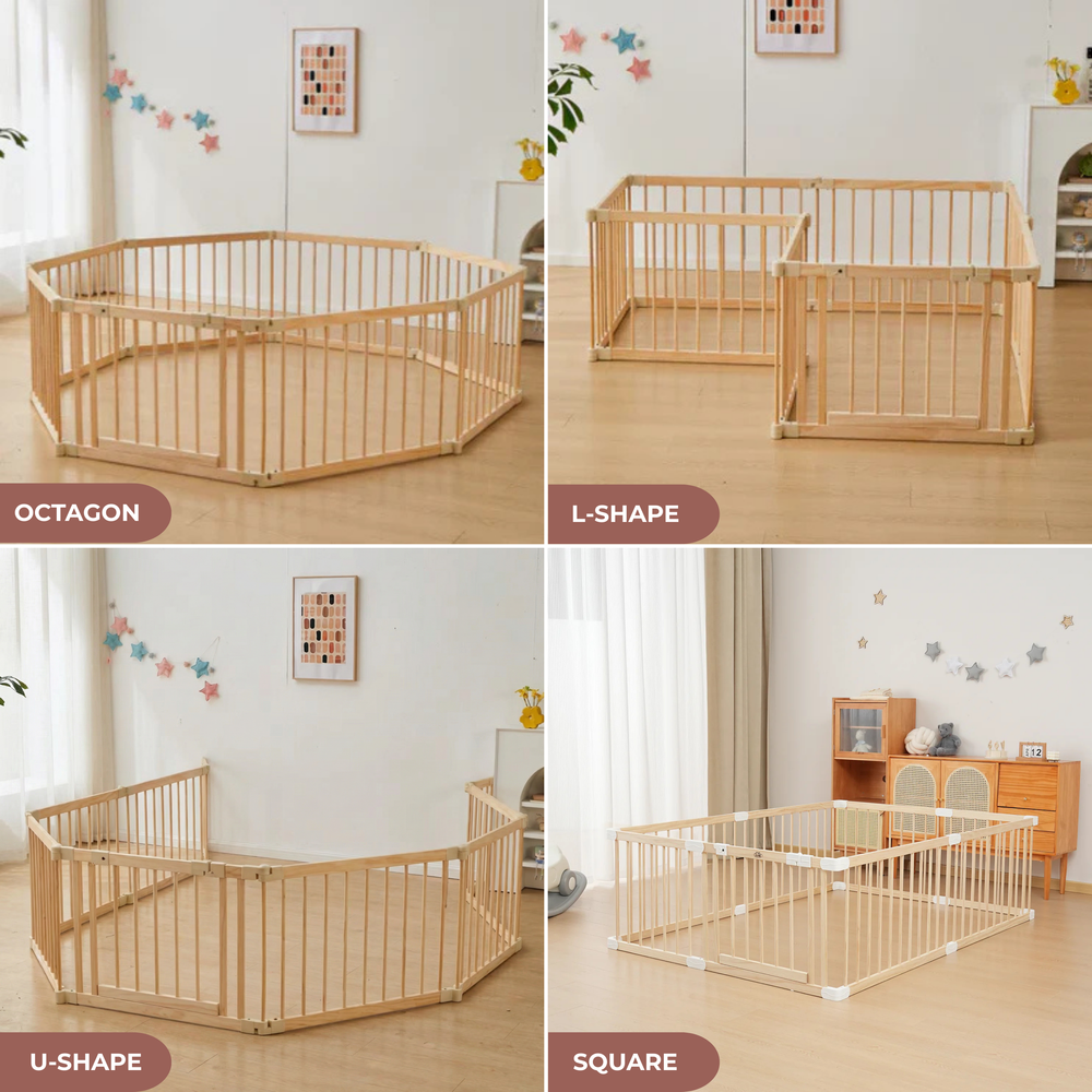 MESSI Wooden Playpen 