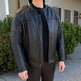 Unik International Men's Reflective Stripe Motorcycle Jacket 