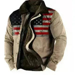 Thickened Side Seam Pocket Casual Zipper Loose Wolf Cotton Jacket