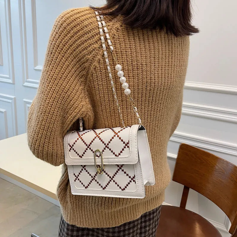 Women Shoulder Chain Mini Crossbody Square Bag - EX-STOCK CANADA