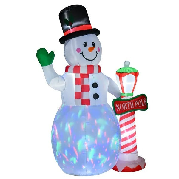 7.9 Feet Christmas Inflatable Snowman Decoration Airblown Lighted For Home Indoor Outdoor Garden Lawn Decoration Party Prop EX-STOCK Canada 