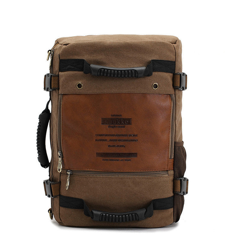 Men Canvas Backpack Huge Travel School Shoulder Computer Backpack Functional Versatile Bags Multifunctional Laptop Bag EX-STOCK Canada