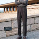 Woolen Draping Straight leg business office Work trouser for men - EX-STOCK CANADA