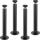 16 Inch Adjustable Desk Legs, Reinforced Steel Office Table Furniture Legs Set Of 4 For DIY, 1200 Lbs Load Capacity Heavy Duty Desk Legs, Quick Instalation Legs With Adjustable Foot Cup Black EX-STOCK