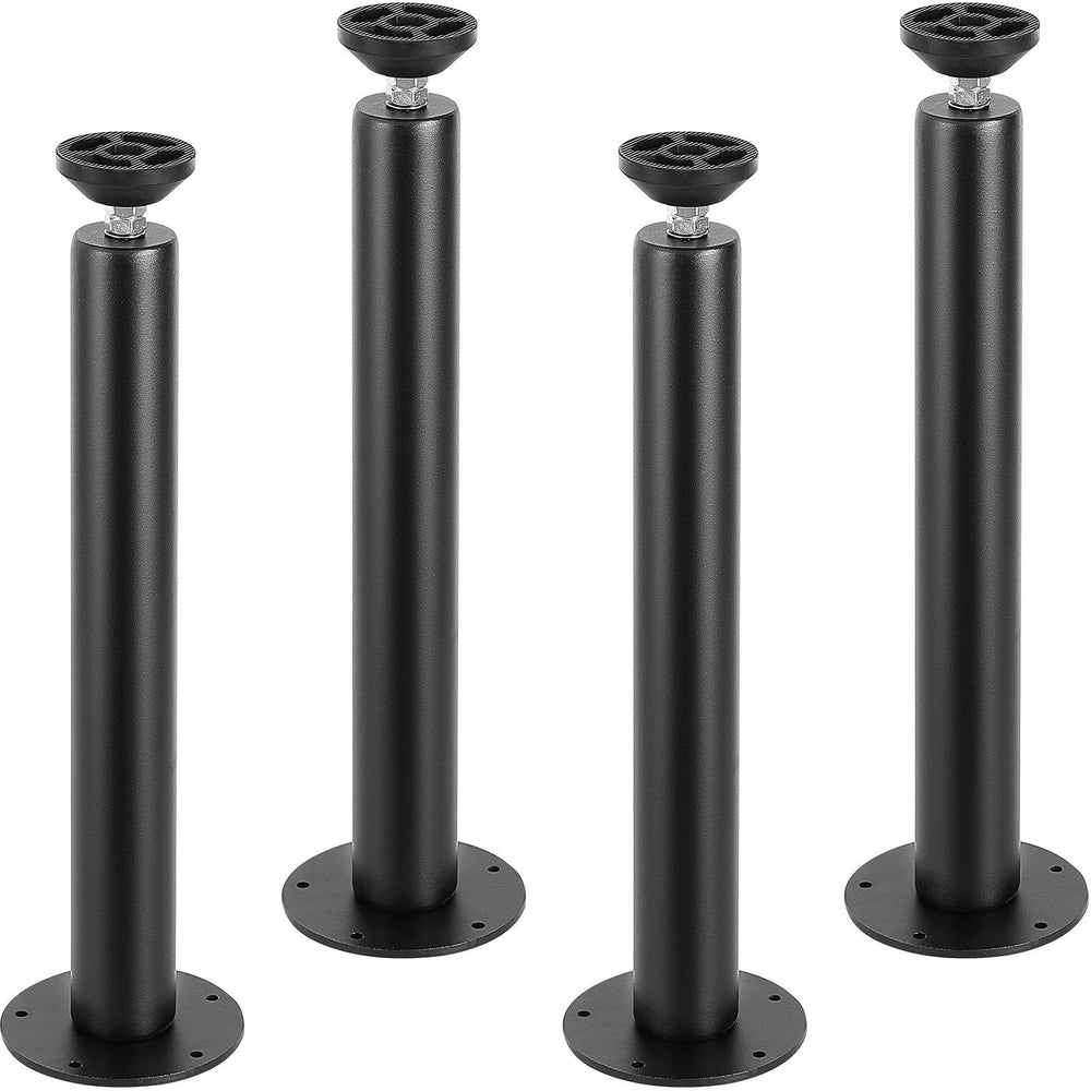 16 Inch Adjustable Desk Legs, Reinforced Steel Office Table Furniture Legs Set Of 4 For DIY, 1200 Lbs Load Capacity Heavy Duty Desk Legs, Quick Instalation Legs With Adjustable Foot Cup Black EX-STOCK