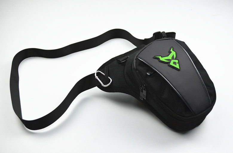 Green Motorcycle Drop Leg & Crossbody Riding Bag – Oxford 1200D | 4 Colours