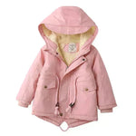 Children Cashmere Hoodie Windproof Winter jacket kids
