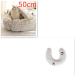2 In 1 Dog And Cat Bed Pet Winter Bed Round Plush Warm Bed House Soft Long Plush Pets Bed Pet Products EX-STOCK Canada 