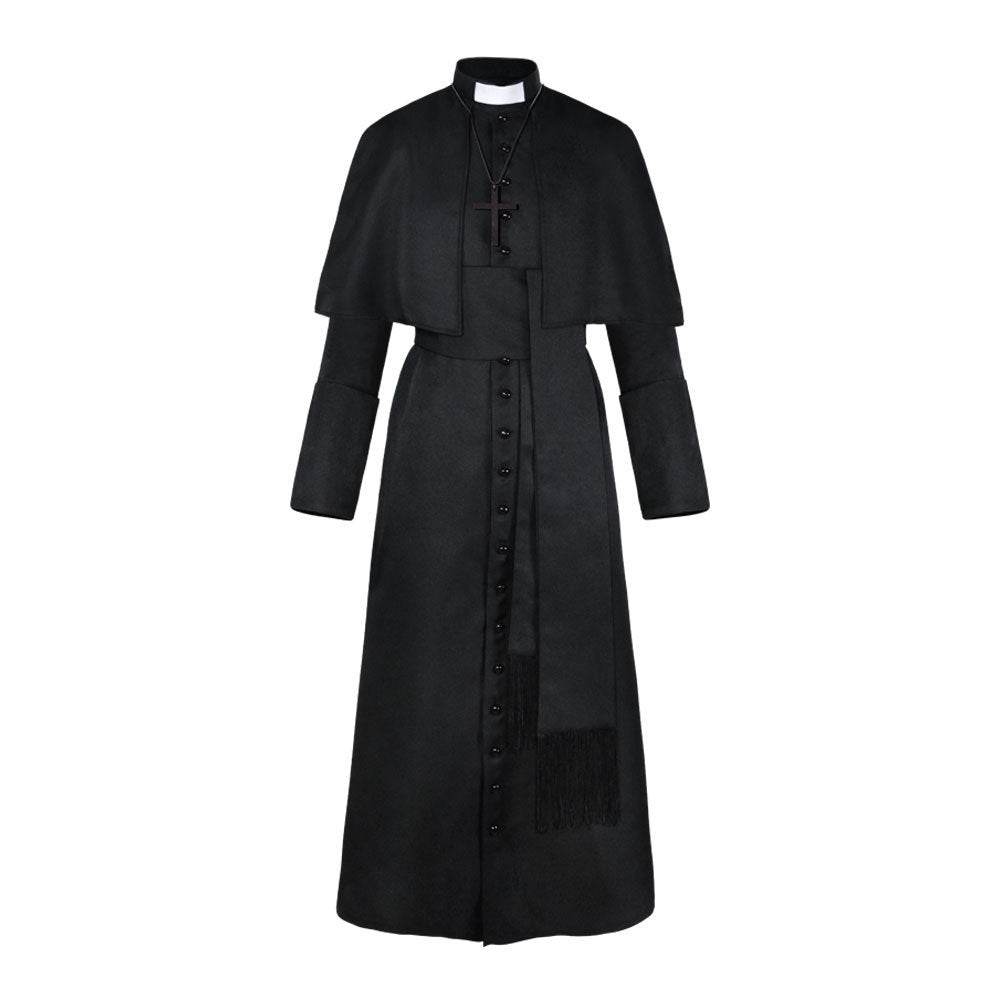Halloween Priest Medieval Retro Cosplay Costume EX-STOCK