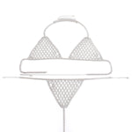 2pcs Rhinestone Underwear Nightclub Lingerie Body Chain set