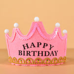 Kids Birthday Party Headdress – Creative Children's Birthday Crown Hat Decoration