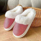 Fashion Frosted Sequined Plush Slippers Winter Warm Home Indoor Non-slip Bedroom Floor Fuzzy Slipper For Couple Women House Shoes - EX-STOCK CANADA
